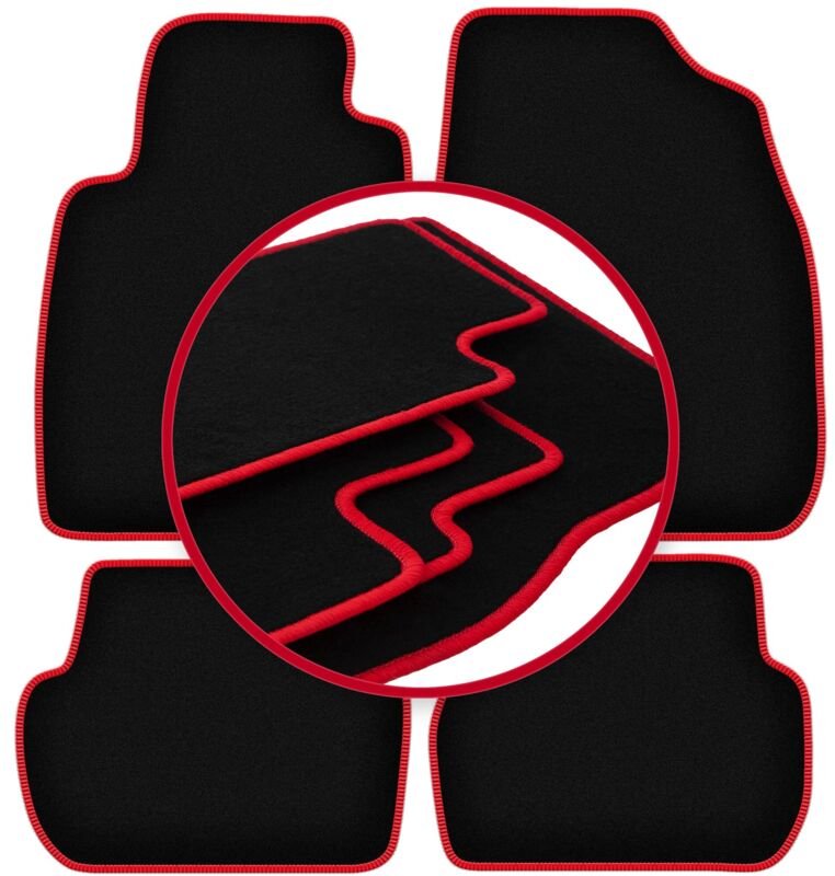 CARLUX-RED Autofußmatten für: Toyota Starlet P9 Fließheck (1996-1999)