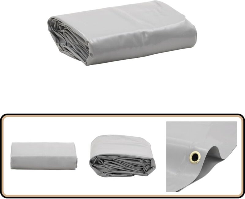 Abdeckplane Grau 5x6 m 600 g/m² - Abdeckplane - Plane - Planen - Wasserdichte Plane - Wetterfeste Plane