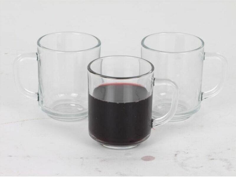 Buri - 16x Teegläser mit Henkel 245ml Kaffeebecher Kaffee Café Tee Küche Haushalt top