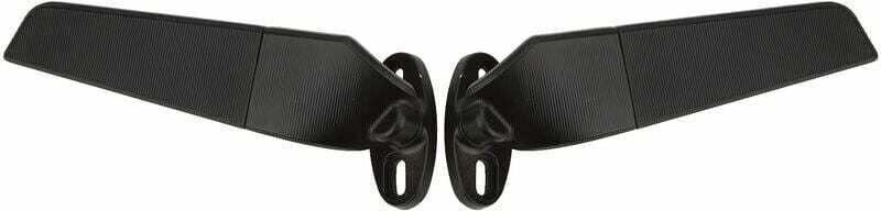 XVX 2PCS Rétroviseur latéral Rotatif Ajustable, Aile de rétroviseur en métal modifié pour Moto avec Goujon Amovible, Rét...