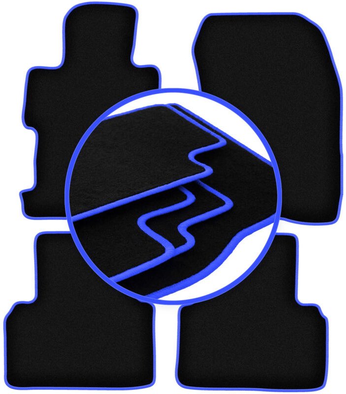 CARLUX-BLUE Automatten für: Honda Civic VIII 4D Limousine (2006-2011)