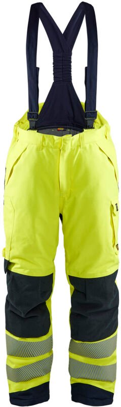Multinorm Arbeits-Overall Winter 1817 - Neon Gelb / Marine 4XL