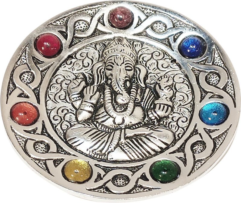Signes Grimalt - Chakra Ganesh Platon ergänzt Natura Runde Silberschale - 1x11x11cm