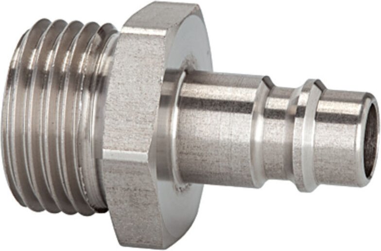 Nippel für Kuppl. nw 7,2-7,8, Edelstahl 1.4305, g 1/2 ag, max. 35 - Riegler