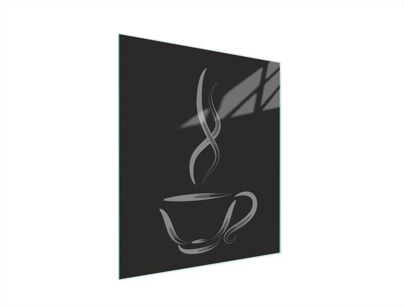 Glasschneidebrett 45x52 Kaffee
