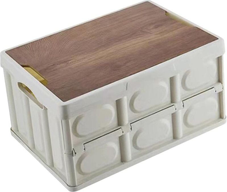 Aufbewahrungsbox mit Deckel Campingschrank Faltbar Plastik Aufbewahrungsbehälter mit Deckel Lagerkisten Auflagenbox als ...