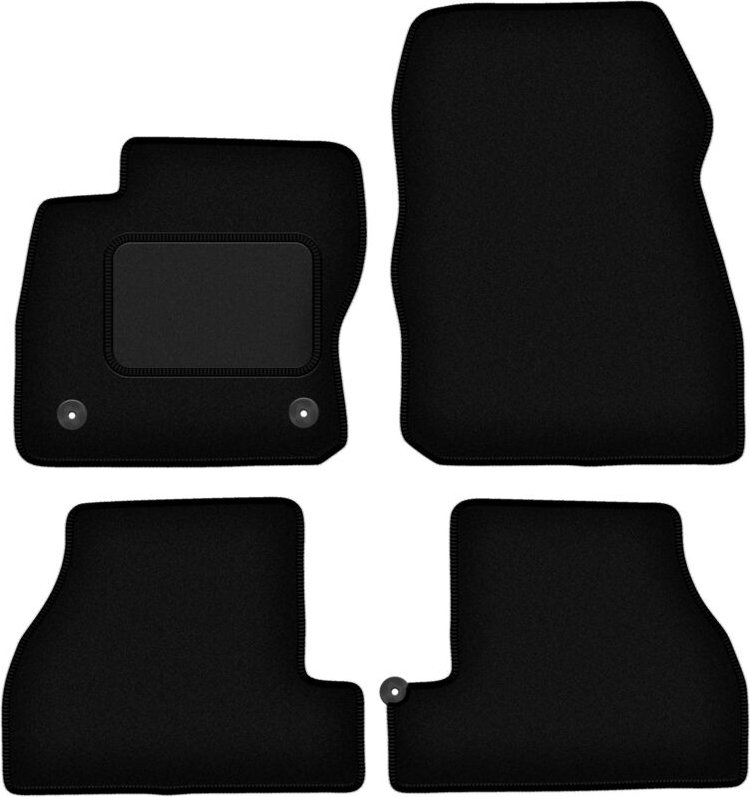 Schwarze Veloursmatten für: Ford Focus MK3 USA Limousine, Kombi (2010-2019)