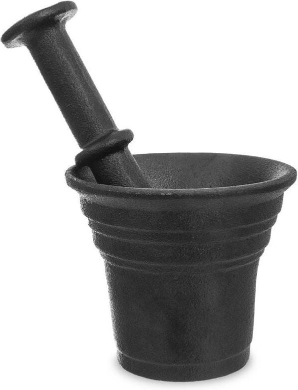 Schwarzer Gewürzmörser aus Gusseisen LITINA