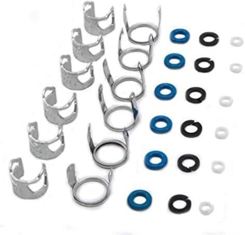 6 stücke Kraftstoff Injektoren Dichtungen Reparatur O-ring Kit 06E998907G Ersatz Für AUDI A4 A6 A8 2,8 L 3,2 L V6