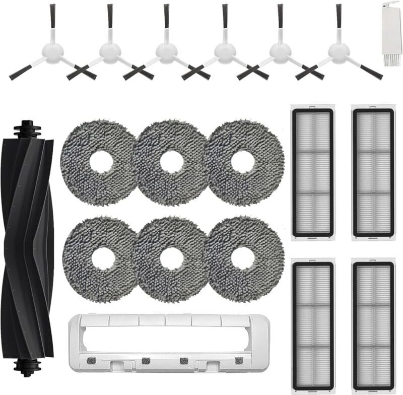 Zubehör für Dreame L10s Ultra L10 Prime L10s Pro Gen 2,L10s Plus Xiaomi Robot X20+, 1 Hauptbürste, 1 Hauptbürstenabdecku...