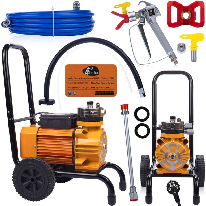 Rosfix Strong Orange Storm SOS03 3500W Membran-Lackiergerät, 0,25"