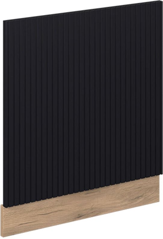 Thumbnail - Frontblende Fame-Line, Schwarz gestreift, 60 cm ohne Arbeitsplatte Vicco
