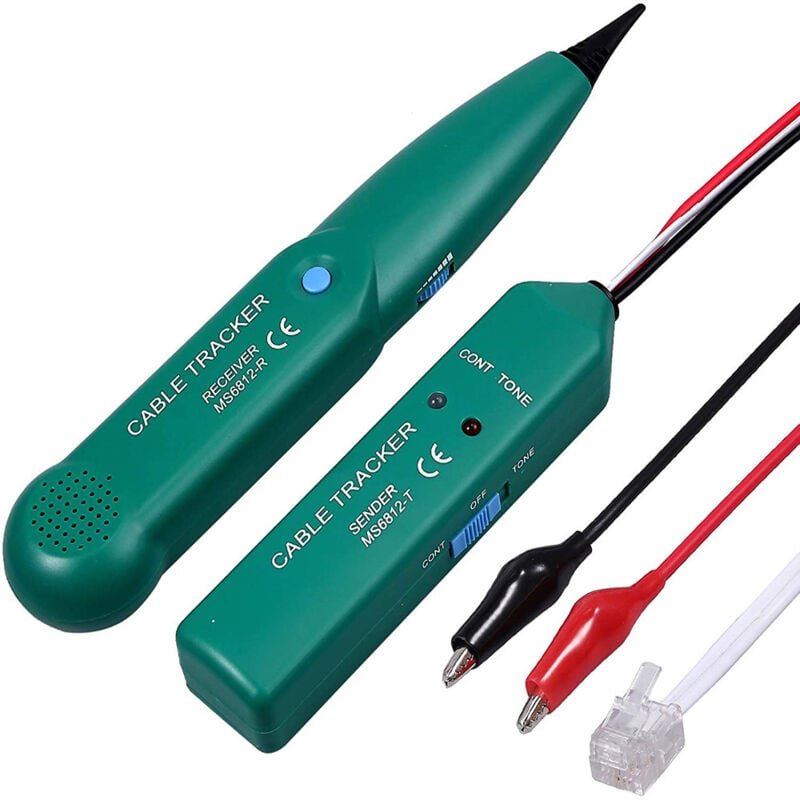 Kabelsucher, Kabeldetektor-Tester, Brucherkennung sofort, Netzwerkwartung, Sammeltest, Telefonleitung, grün