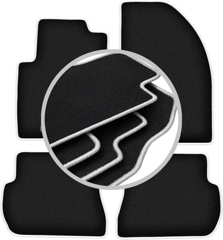 CARLUX-SILVER Autofußmatten für: Ford Fusion Fließheck (2005-2012)