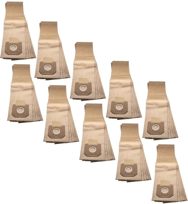 50x Staubsaugerbeutel Ersatz für Bosch 2607432036 für Staubsauger - Papier, 75,2cm x 20,2cm, braun - Vhbw