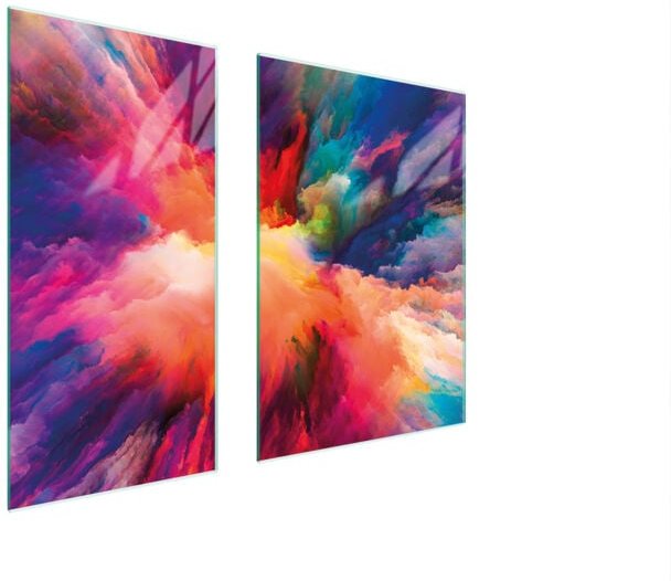 GLASSCHUTZPLATTE 75x52 FARBIG