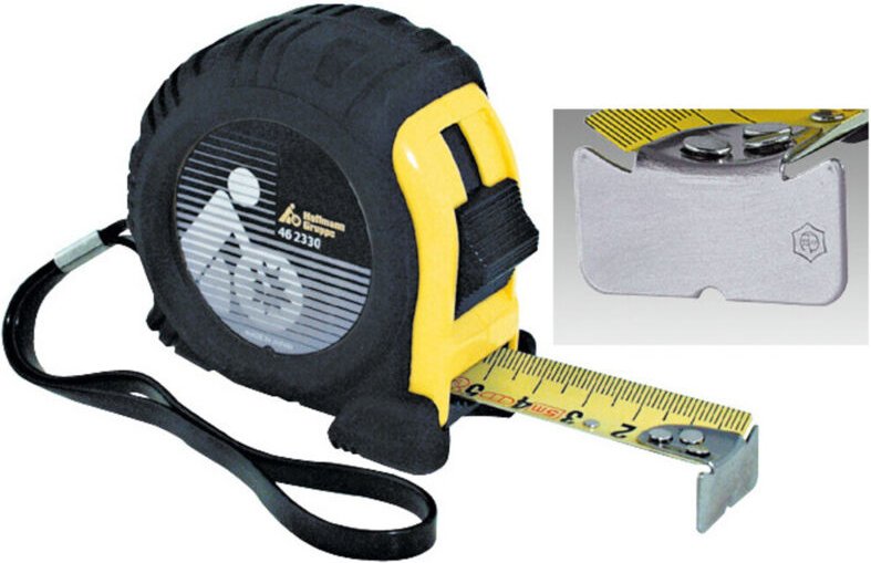 Rollbandmaß, rutschfestes Gehäuse, extra stabil, 2 m - Tajima