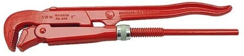 VBW Rohrzange 90° - 1'' rot lackiert - nach DIN 5234 A - 950010