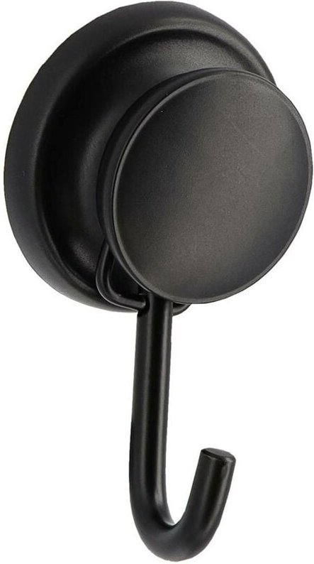 Aluminiumhaken auf saugnapf - schwarz Tendance