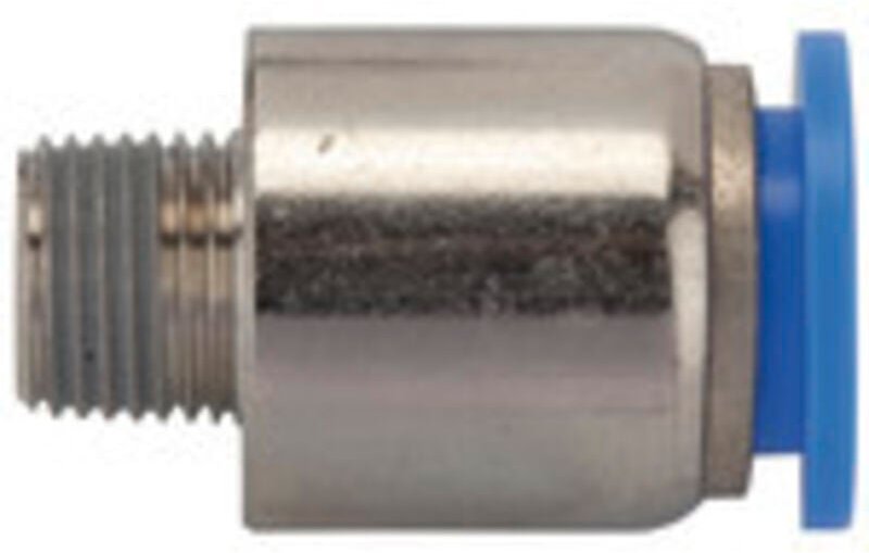 Riegler - Gerade Steckverschraubung »Blaue Serie«, rund, r 1/2 außen ø 8 mm