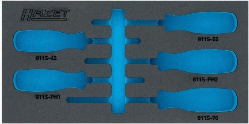 Hazet 2-Komponenten Weichschaumeinlage, L x B: 342 mm x 172 mm, für 163-264/5N