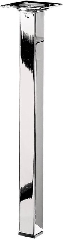 HETTICH Couchtischfuß quadratisch feststehend, Stahl grau verchromt HETTICH