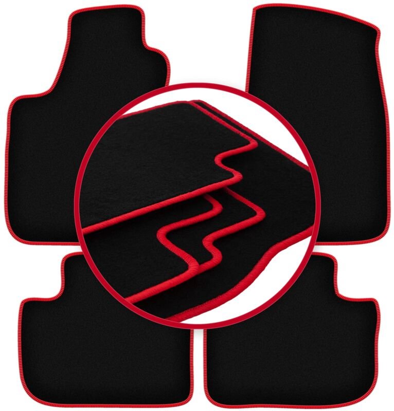 CARLUX-RED Autofußmatten für: Chrysler 300C Limousine, Kombi, Touring (2004-2010)