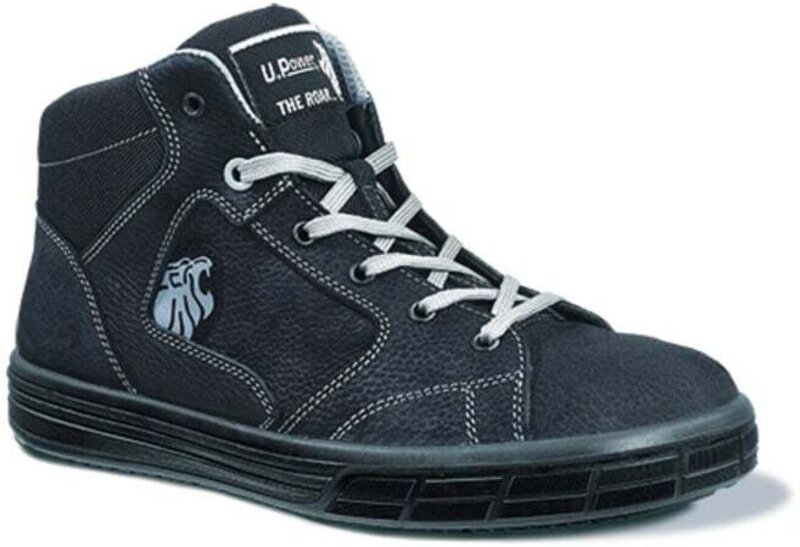 U-power - UPower Schnürstiefel en iso 20345 S3 src Lion Gr. 46 Nubukleder schwarz Aluminiumkappe