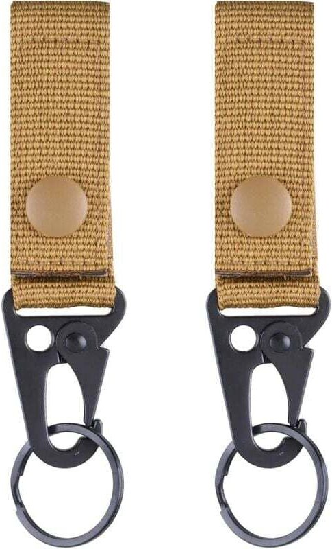 2 stücke Taktische Gürtel Karabiner Gurt mit Schlüsselanhänger Gürtel Schleife Hängen Clip Haken für Outdoor Camping Wan...