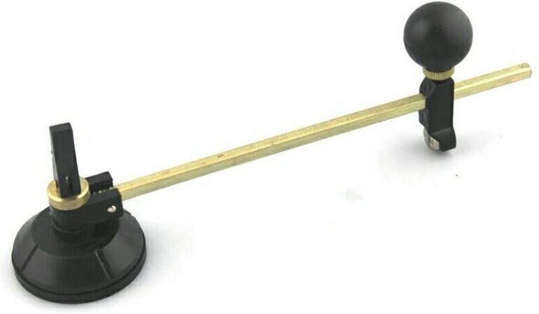 Csparkv - Kreisförmiger Glasschneider, 1 pc, verstellbarer Zirkel, Diamant-Schneidkreis, Durchmesser 60 cm, mit Saugnapf...