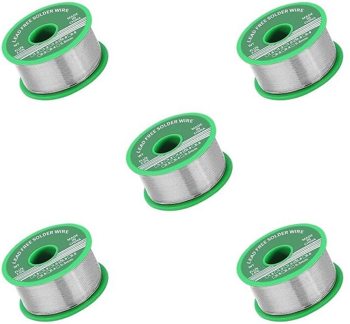 Stück Lötzinn, bleifreies Zinn mit Kolophoniumkern, Lötzinn mit Flussmittel, Lötdraht für elektronische elektrische Lötk...