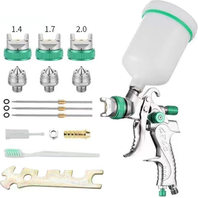 Thumbnail - Csparkv - Professionelle Hochdruck-Farbspritzpistole, Luftspritzpistolen-Set, pneumatische HVLP-Farbspritzpistole mit Sc...