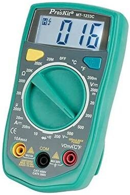 Digital-Multimeter 3 1/2-stellig mit Temperaturprüfung proskit