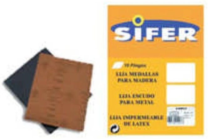 Sifer Water Sandpaper Set 10 Schleifpapiere 230x280, Körnung 1200