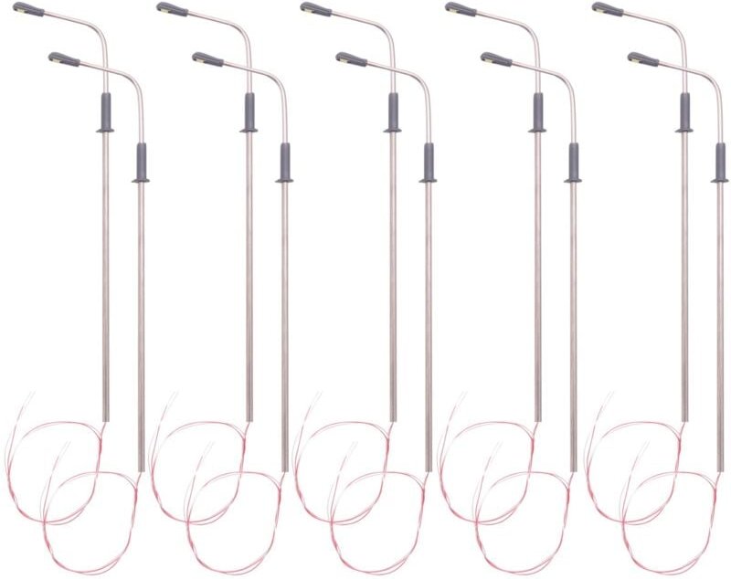 Thumbnail - 10 Stueck Modell led Strasse Lampe Beleuchtung Single Kopf Zug Layout Landschaft 1: 100