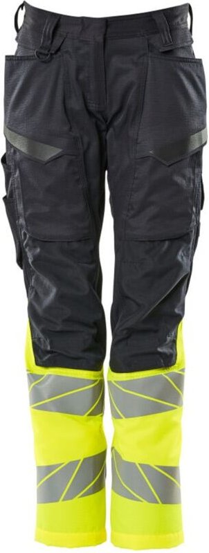 Hose mit Knietaschen 19678-236-01017 Gr. 36 schwarzblau/hi-vis gelb - Mascot