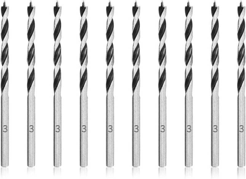 mm Spiralbohrer für Holz, 10 Stück, professionelle Holzbearbeitungsbohrer, Brad Point für Holz