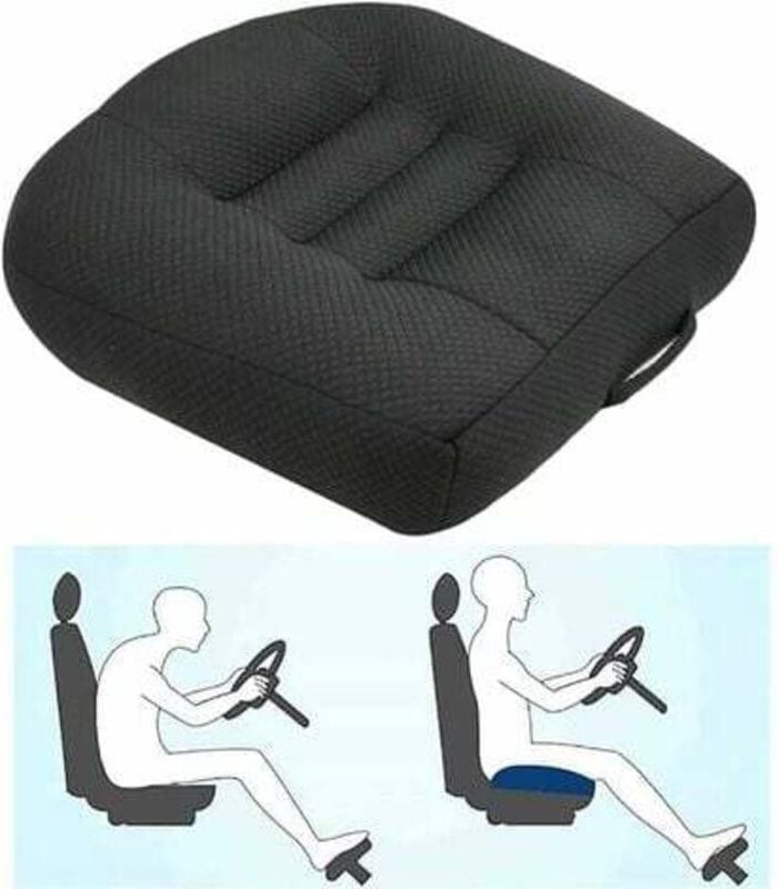 Auto-Sitzerhöhungskissen, Autositzerhöhungskissen für Entlastung und Komfort mit atmungsaktivem Netzgewebe, vergrößert d...