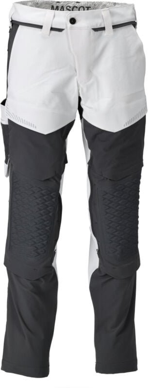 Hose mit Knietaschen 22079-605-0689 Gr. 82C56 weiß/anthrazitgrau - Mascot