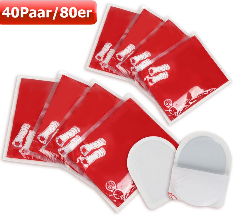 SWANEW 40 Paar Fußwärmer Thermopads Zehenwärmer Sohlenwärmer Pads luftaktiviert