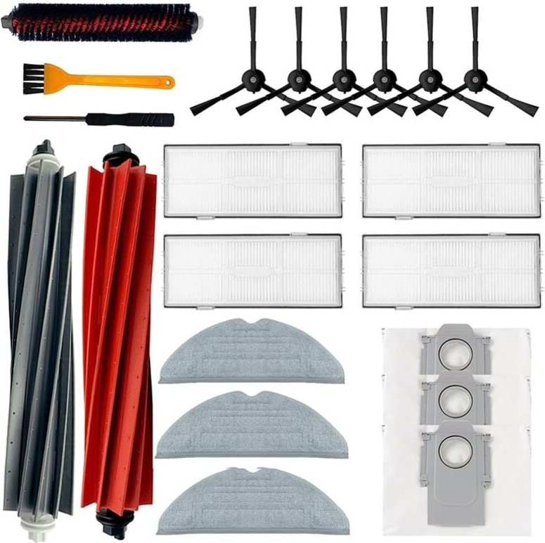 Zubehörset für S8 Saugroboter, Bürsten, Hepa-Filter