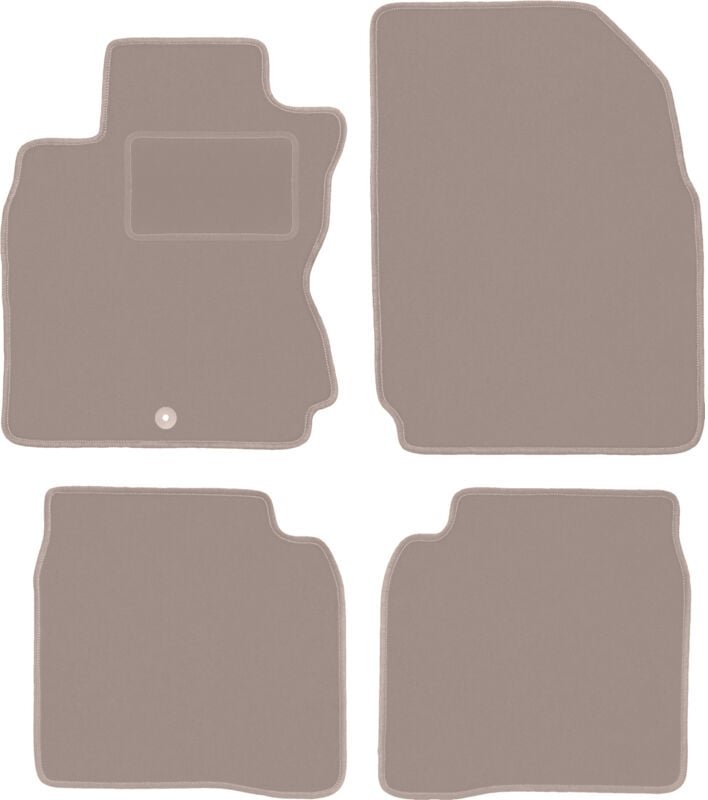 Beige Veloursmatten für: Nissan Note I E11 Minivan (2006-2012)