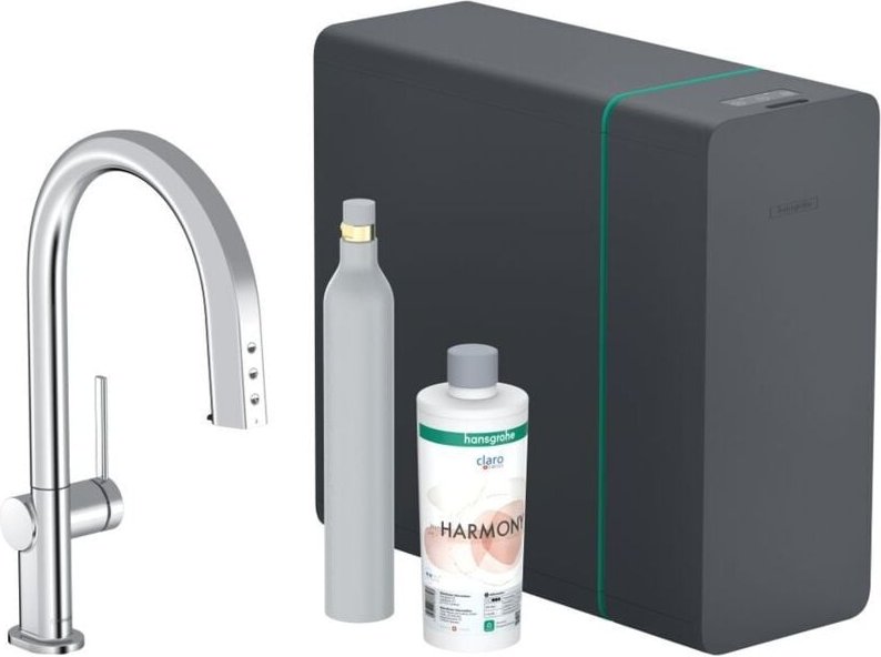 hansgrohe Aqittura M91 Küchenmischer, Starter Set, Sodasystem