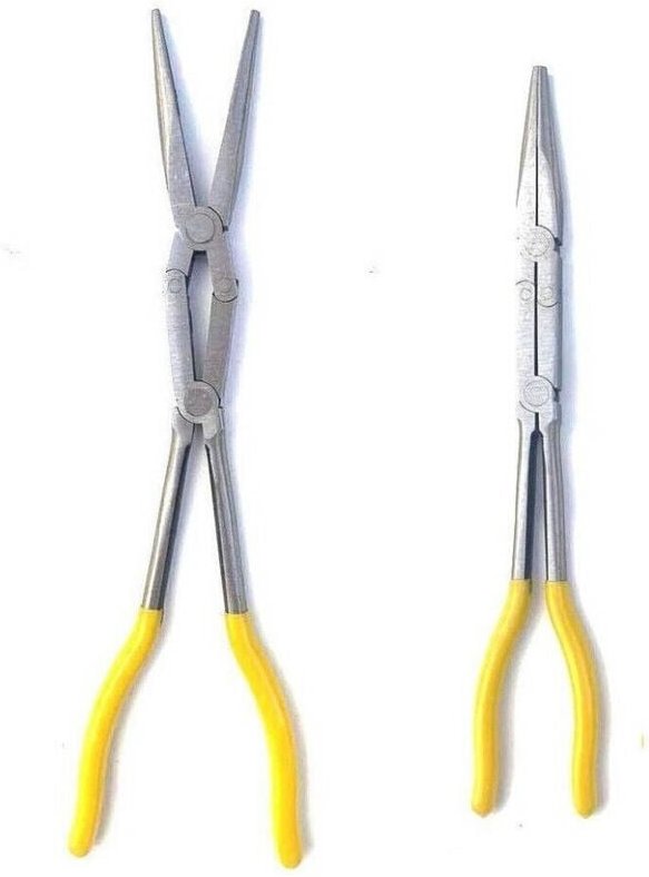 Trade Shop - EXTRA LANGE ZANGE, 340 MM LANG, GERADE, DOPPELT GELENKIGE SPITZEN FÜR FEDERVENTILE -