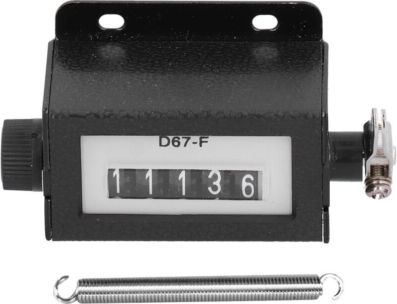 2 stücke 5 Digit Metall Mechanische Zähler Manuelle Rückstellbare Hand Pull 0-99999 Zählen D67-F