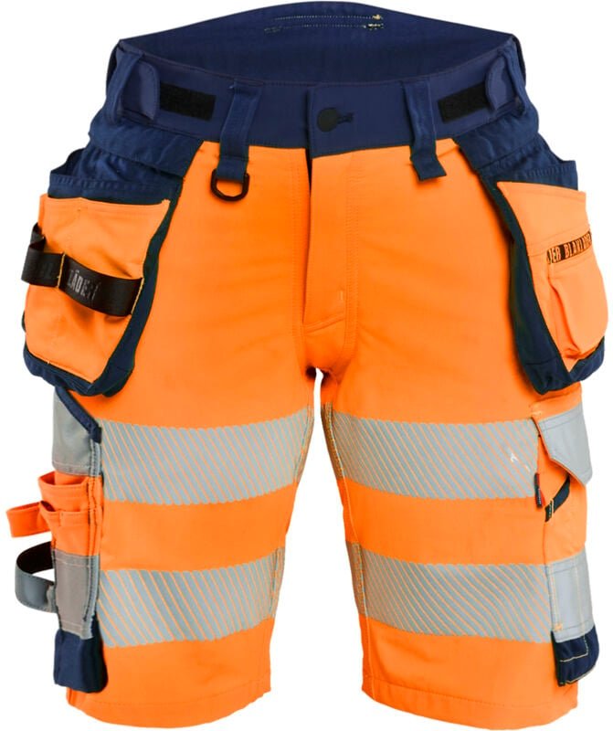 Thumbnail - Stretch-Arbeitshose 4D Hochsichtbarkeit Damen 7020 - Orange/Navy XL - FR(46) - SE(C44) - Normen