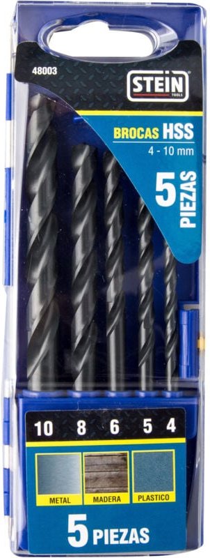 HSS-Steinbohrer-Set 4 bis 10 mm din 338 5-teilig