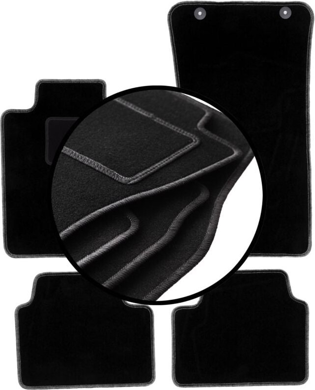 Komplettset Veloursmatten für: Alfa Romeo Giulia 2x4 (2WD) Limousine (2016-)