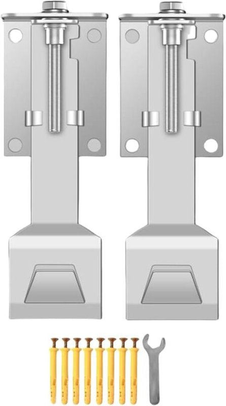 16 × 6 × 6 cm) Verstellbare, schwebende Dunstabzugshaubenhalterung, solide Wandhalterung aus Edelstahl mit Befestigungss...