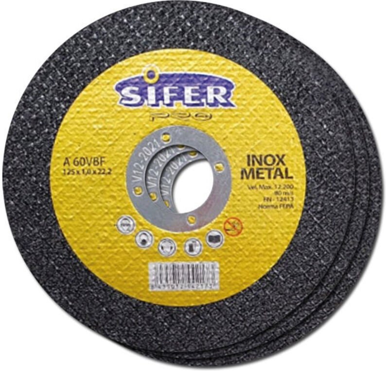 Pro Edelstahl-Trennscheibe 115x1x22 A60V bf - Sifer